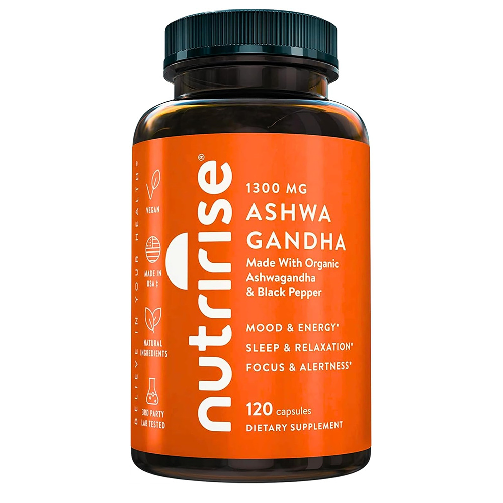 NutriRise Ashwagandha 뉴트리라이즈 아슈와간다 1300mg 120캡슐