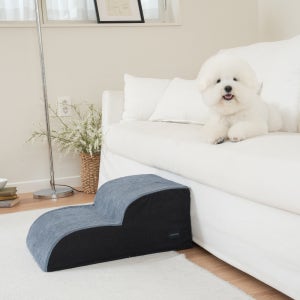 강아지 계단 고양이 반려견 논슬립 2단 계단 애견 천스텝 뽀몽