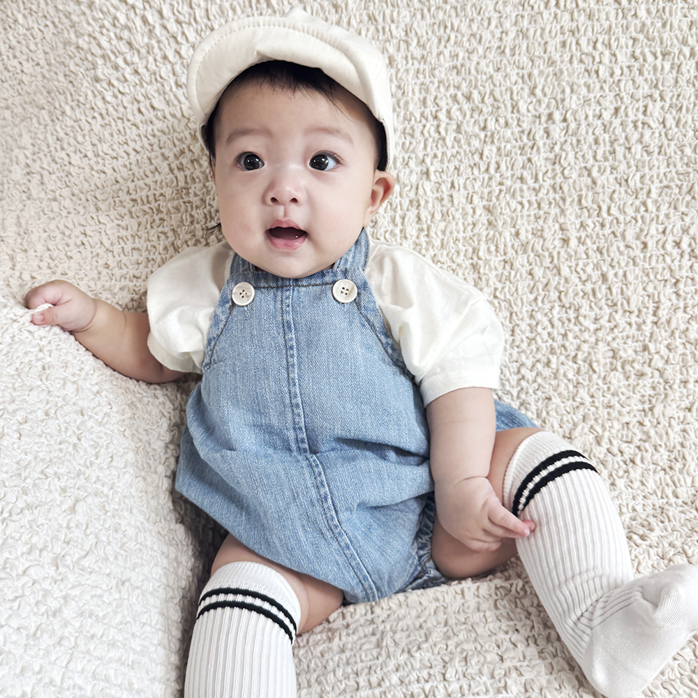 신생아 6개월 100일 돌 아기옷 외출복 촬영의상 선물 타임멜빵세트