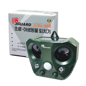 3GUARD 668 태양열 초음파 조류 퇴치기 고라니 비둘기 태양광