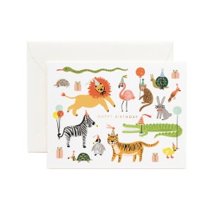 생일카드 Party Animals 라이플페이퍼