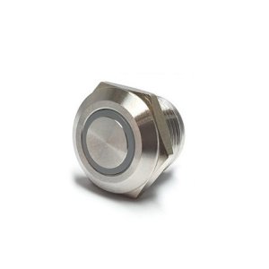 PINGXING PX12CM-P10Y-E 12파이 LED PUSH타입 메탈 방수 스위치