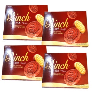 [롯데] 빈츠 204g (4각) 유럽풍 프리미엄 초콜릿 비스킷 대용량 과자