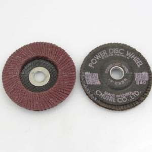 파워디스크휠 철재용 40방 천일연마 4인치 휠페파 페이퍼 해바라기페파