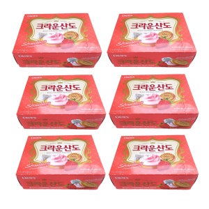 [크라운] 크라운산도 딸기크림 161g x 6갑