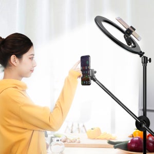 비상 360 스탠드 촬영거치대+26cm 링라이트 유튜브 장비 개인방송 촬영조명