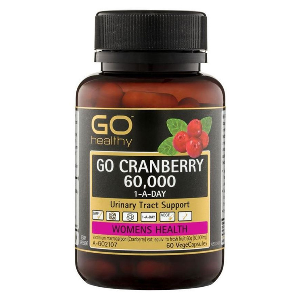 <b>Go Healthy</b> - <b>고헬씨</b> 크랜베리 원어데이 <b>여성용</b> 60000mg 60캡슐