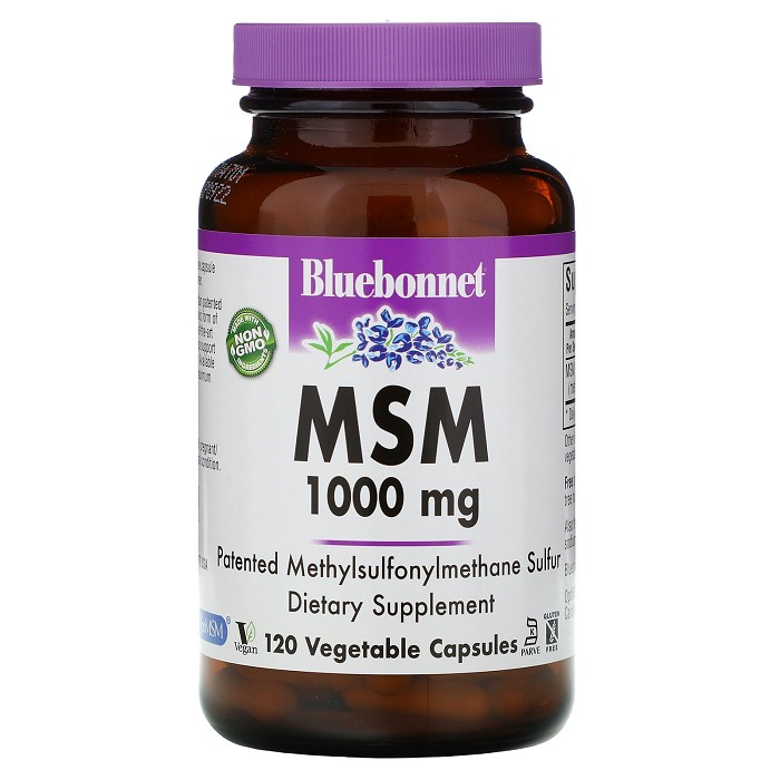 블루보넷 뉴트리션 MSM 1000 mg 식물성 캡슐 120정