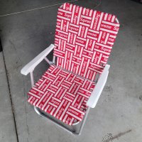 (라뽕 실사) 슈프림 론 캠핑 의자 레드 Supreme Lawn Chair Red SS20