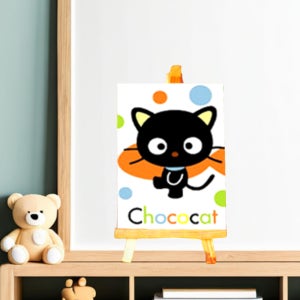 1+1 아크릴화 미니 그림그리기 쉬운 색칠하기 유치원 학교 단체 수업 A08 블랙 캣