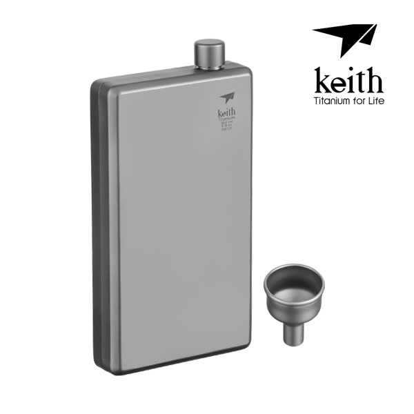 키이스 Titanium Hip Flask 티타늄 플라스크 200ml Ti9307