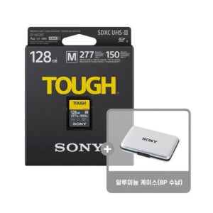 소니 SF-M128T TOUGH SDXC UHS-II U3 V60 4K메모리 터프 128GB + 전용메모리케이스 소니대리점