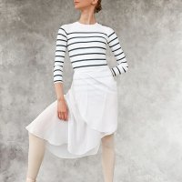 발레매니악스 성인레오타드 Nautical striped cut leotard 수입발레복