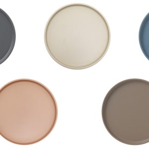 칼라 원형접시 빵접시 브런치 멜라민