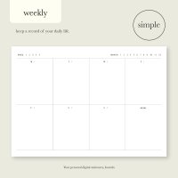 미니멀 아이패드 위클리 플래너 weekly planner 굿노트 플래너