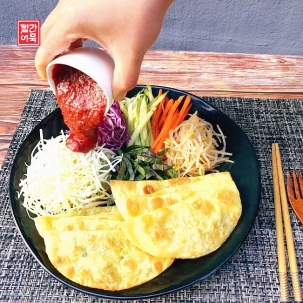 대구 납작만두 전국택배 칠성시장 납짝만두 대구10미 무침회 비빔만두용