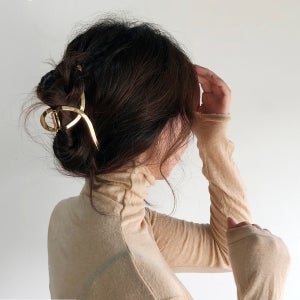 레이스룸 긴 머리 올림머리 메탈 집게핀 빅사이즈 꼬임 디자인 숱많은 머리용 국산 헤어핀