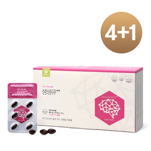4+1 생생큐 2개월 - 기억력 개선 혈행개선 한번에, 플라보놀배당체 36mg