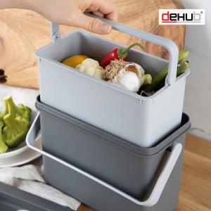 디허브 음식물 쓰레기통 싱크대 걸이형 주방 미니 음식물통 씽크대 처리기 주방용품