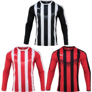 푸마 드라이셀 기능성 스트라이프 긴팔 티셔츠 져지