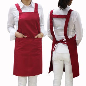 H형앞치마 복지센터 장기요양 요양보호사 식당 단체 면 프리사이즈