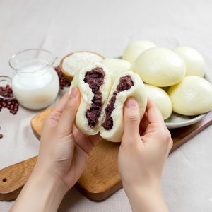 강원도 수제 쌀 찐빵 호빵 팥 앙금 1박스 (20개 1.4kg) 건강 간식 추천