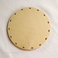 라탄공예 DIY 재료 자작나무 UV코팅 합판 원형 10cm