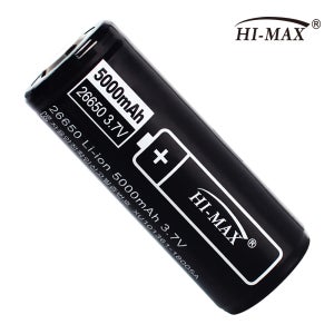 하이맥스 대용량 26650 배터리 5000mAh 3.7v 충전건전지 손전등 수중랜턴