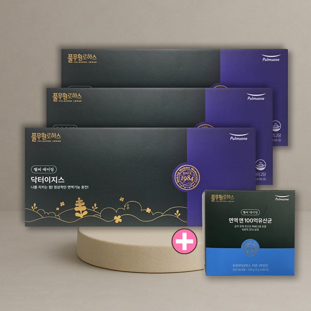 <b>풀무원로하스</b> 닥터이지스 3개월 +면역유산균1개월 마스크팩선물