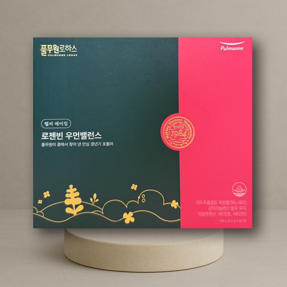 <b>풀무원로하스</b> 로젠빈 우먼밸런스 3개월+추가 28일 마스크팩선물