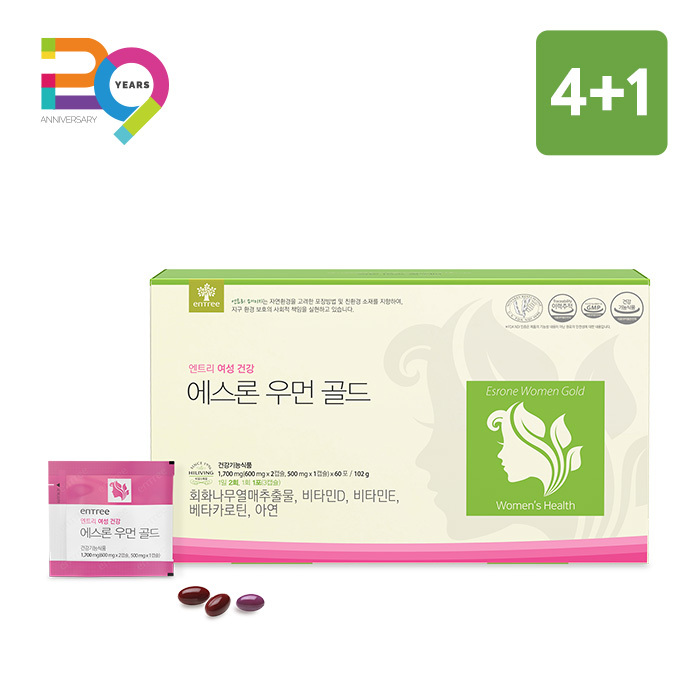 에스론 <b>우먼</b> 골드 4+1 갱년기 폐경기 <b>여성</b> 엔트리 <b>호르몬</b> 영양제