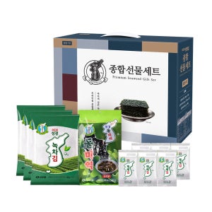 지도표 성경김 선물세트 종합F호 녹차 전장김 재래 조미김 도시락김