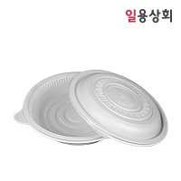 친환경 원형 찜용기 JH 300파이 중 2300ml 100세트 백색