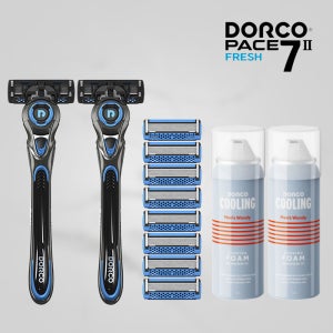 도루코 면도기 페이스7 7중날 면도대2개+면도날10개