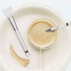 [1+1]듀오솔루션 실리콘 팩브러쉬 모델링팩 화장품 편하게 펴바르는 붓 2개