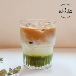 듀라렉스 앙필라블 내열유리컵 아이스커피잔 홈카페 투명 물컵 유리컵인쇄 160ml, 1개