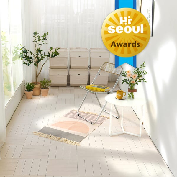 조립식 테라스 베란다 바닥 마루 데크 타일 촘촘 바닥재 기본블럭 4P