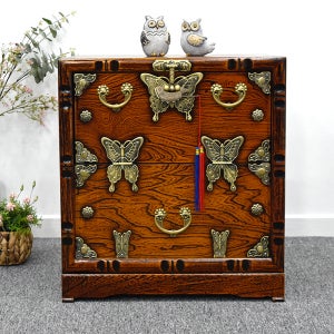 남원은행공방 오동나무 제기함 2자 나비함 제사 제기세트 정리 보관함 반오동