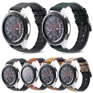 갤럭시기어S3 프론티어 46mm 호환 모던 컬러 가죽 TPU 밴드 시계줄 스트랩