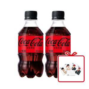 (공식) 코카-콜라 제로 PET 300ml 24개 + 뷔 포토엽서 (옵션선택)