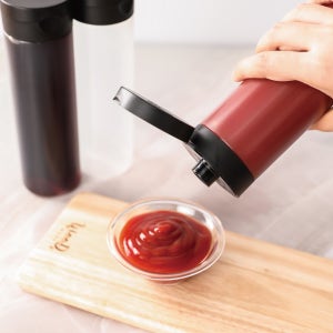 아이엠소스 거꾸로 매직딸깍소스용기 3ea X 320ml 케찹병 소스통 오일