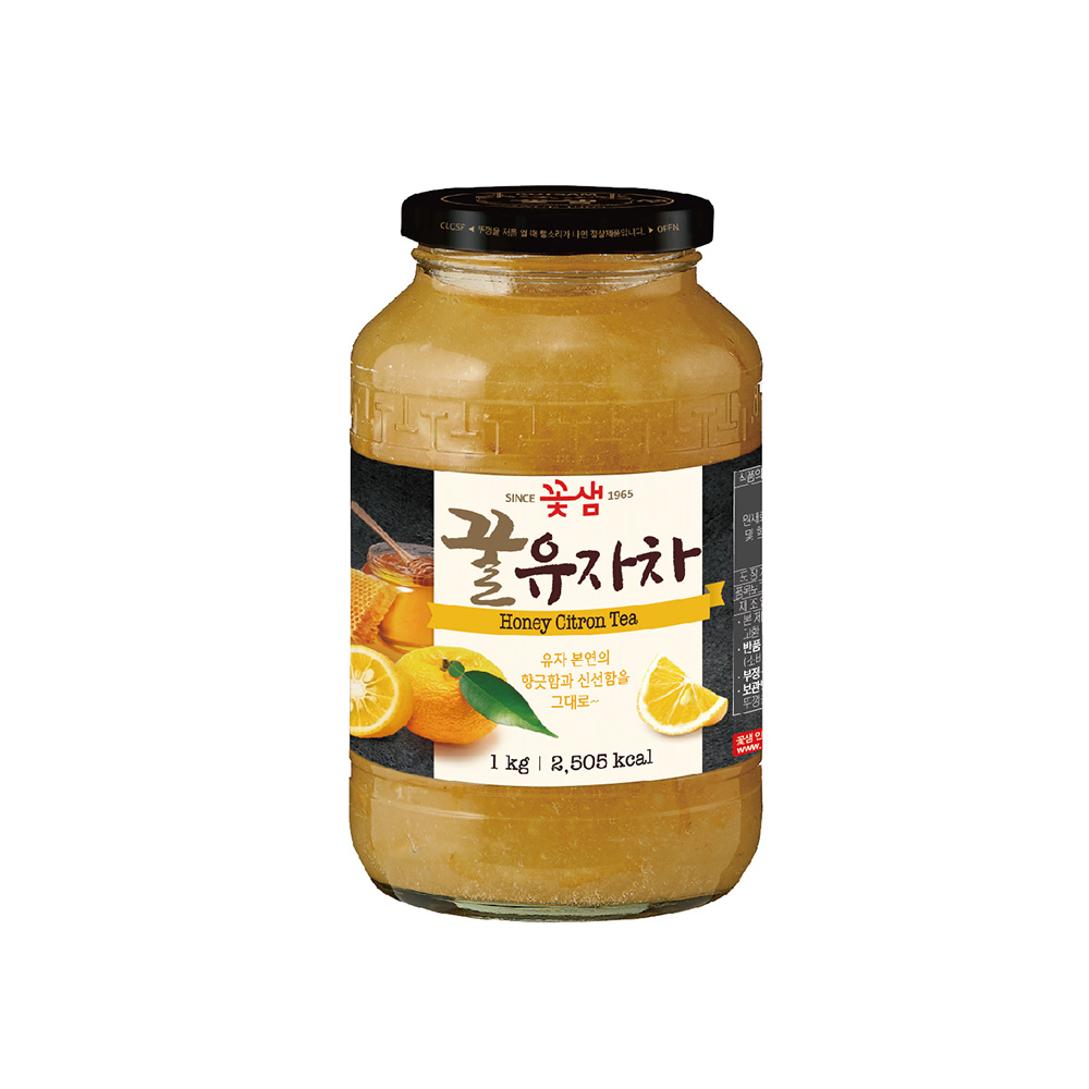 꽃샘 액상차 1kg 7종 택1 꿀유자 생강 대추 레몬 모과 허니레드자몽 청귤차