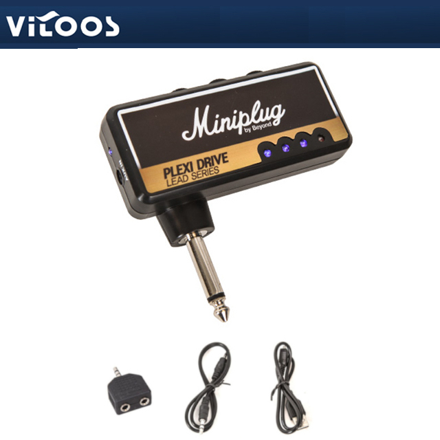비투스 vitoos 기타 헤드폰 앰프 미니플러그 USB 충전 일렉 연습용