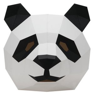 팬더 종이 금형 헤드 기어 동물 마스크 수제 크리 에이 티브 비브라토 그물 레드 인 학생 어린이 활동 소품