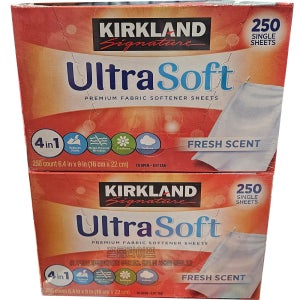 [무료배송] 커클랜드 종이 섬유유연제 250매X2팩 드라이 시트 바운스 건조기 뽑아쓰는