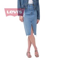 리바이스 데님 스커트 청치마 미디데님스커트 Levi’s Deconstructed Split Skirt