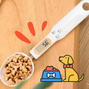 사료소분 저울 강아지 고양이 다이어트 체중조절 사료스쿱 스푼저울