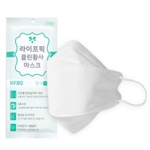 100매 국산 KF80 마스크 식약처허가 약국 공적 대형 더좋은 비말 차단 덴탈 미세먼지