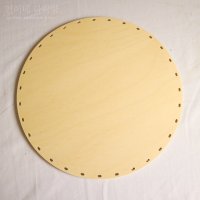 라탄공예 DIY 재료 자작나무 UV코팅 합판 원형 20cm