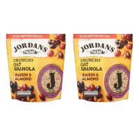 Jordans 조단스 시리얼 750g 2팩 크런치 오트 그래놀라 래이진 아몬드 Crunchy Granola Raisin Almond 750G